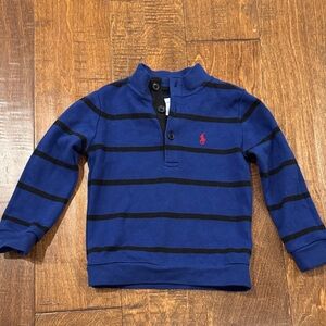 Blue Striped Polo Shirt Pullover size 18months